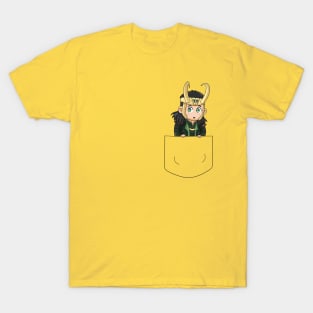 Loki kawaii in pocket T-Shirt